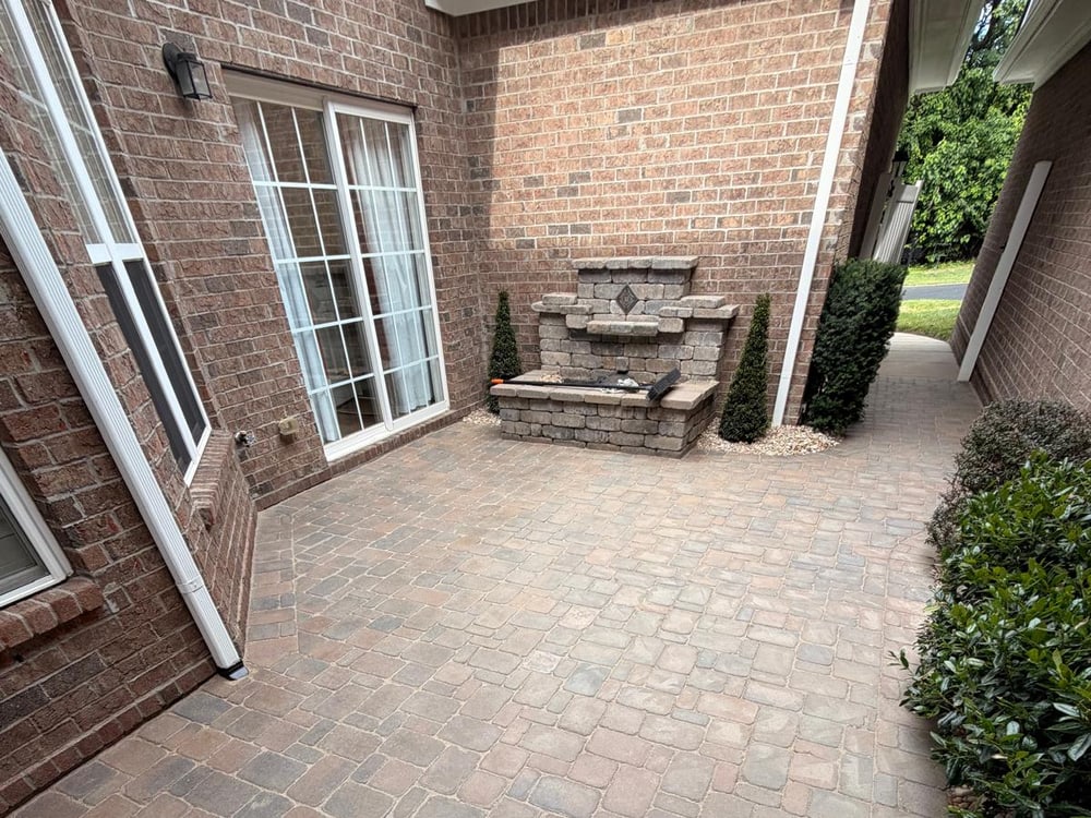 Paver Patio & Fountain