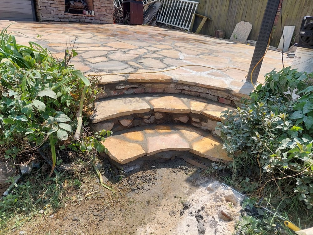 Curved Stone Steps