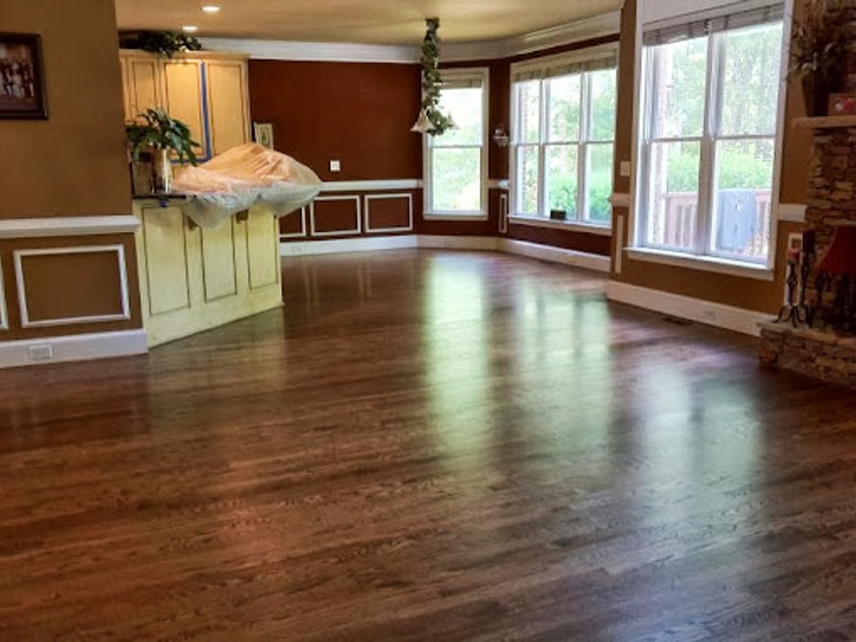 Refinished Hardwood Floor